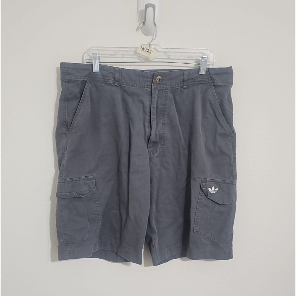Adidas Originals Cargo Shorts Mens Size US Large Gray